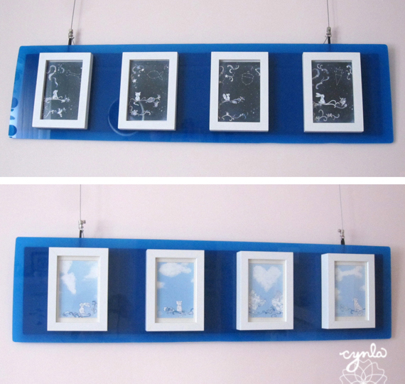 Starry and Cloudy cards framed - Cards by Cynla