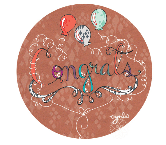 Cynla Congrats Balloons