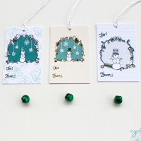 Snowman Tags by cynla