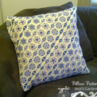 Anas Garden Pattern Pillow by Cynla