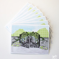 Spring Gate Thank You Card Set by cynla