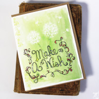 Wish Dandelion Birthday Card by cynla